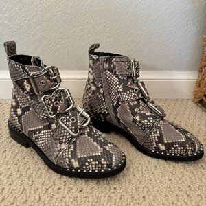 Steve Madden Snake Skin Booties